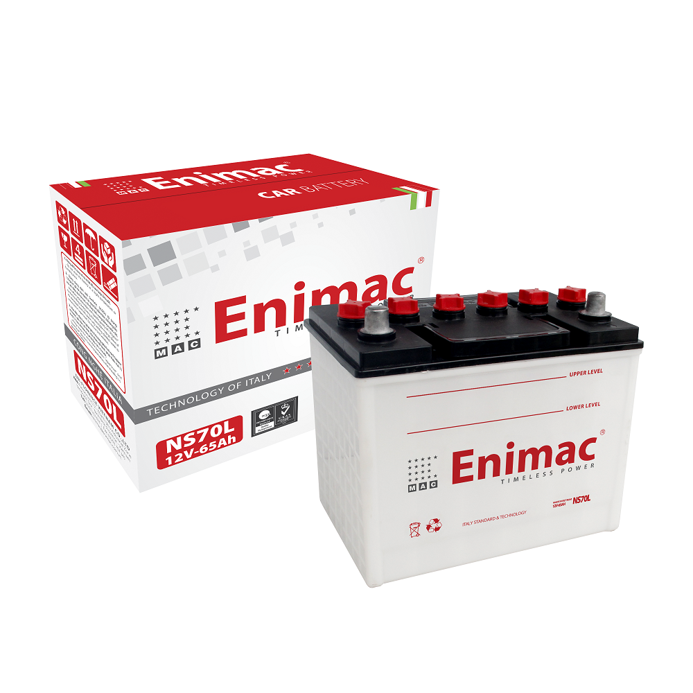 ẮC QUY ENIMAC NS70/L 12V-65AH