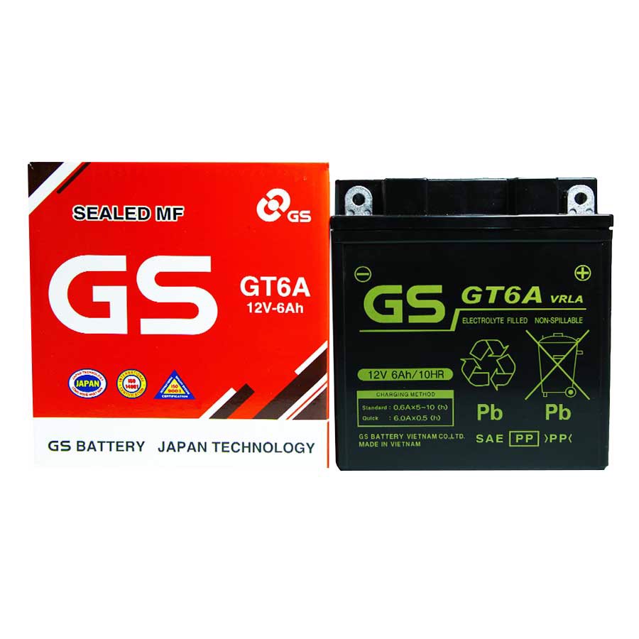 ẮC QUY GS GT6A 12V-6AH